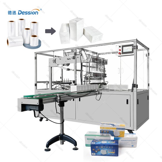 Automatic 3D Overwrapping Machine for Face Mask Boxes