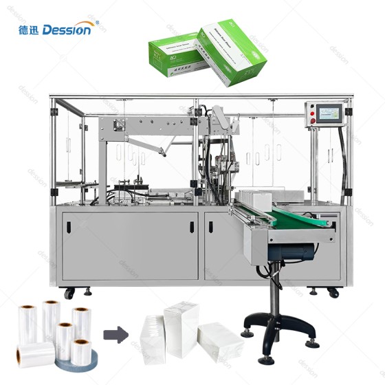 Automatic 3D Overwrapping Machine for Pharmaceutical Boxes (GMP Compliant)