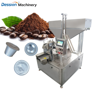 Rotary 1 out 2 coffee capsule packaging machine, coffee filling and packaging machine