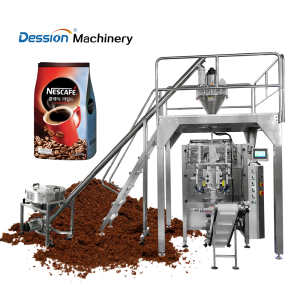 High speed automatic coffee powder large and small bag packaging machine, automatic coffee powder bag packaging machine.