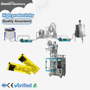 Bag honey processing and packaging machine line