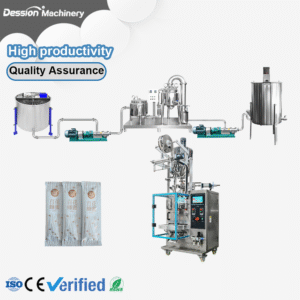 Raw honey processing and packaging machine line