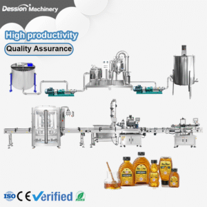 Dark Horse honey processing and filling line