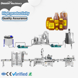 Single flower honey processing and production filling line