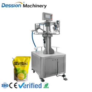 Automatic filling and capping machine for nozzle oil, soy sauce, edible oil and vegetable oil