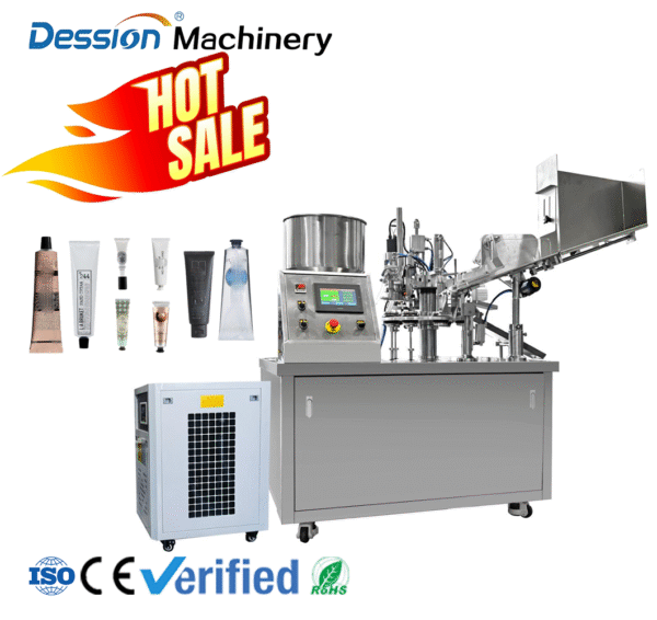Hair mask/hand cream/face cream tube packaging automatic sealing filling packaging machine