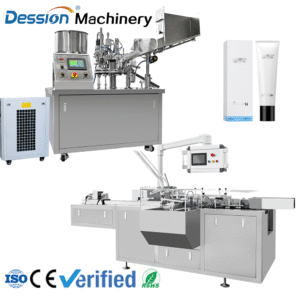 Hair mask/hand cream/face cream tube packaging automatic sealing filling packaging line