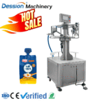 Automatic filling and capping machine for spout bag yogurt, milk and soy milk