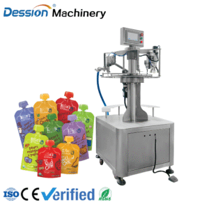 Automatic filling and capping machine for nozzle oil, soy sauce, edible oil and vegetable oil