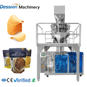 Doypack bag raisin, dried mango, banana chips automatic granule packaging machine