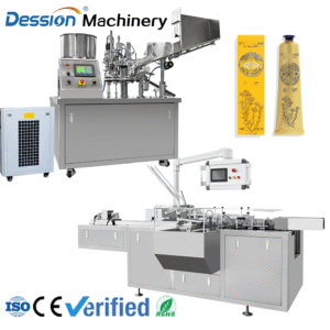 Automatic sealing filling and packaging line for scrub, makeup remover, hand cream, body lotion and sunscreen