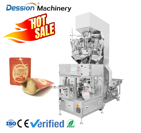 Factory price stand up bag doypack bag automatic packaging machine for peanuts, soybeans and melon seeds