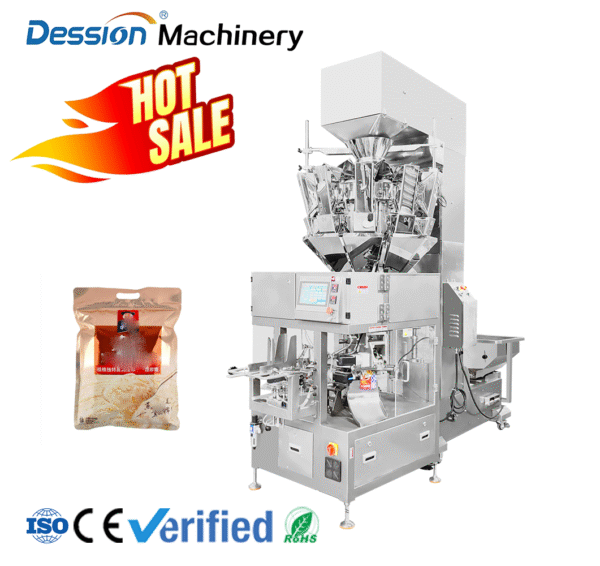 Factory price stand up bag doypack bag automatic packaging machine for potato chips, cheese and cereal