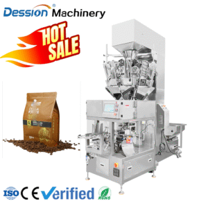 Factory price stand up bag doypack bag automatic packaging machine for coffee beans, chocolate beans and cocoa beans