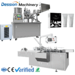 Automatic sealing, filling and packaging line for ointment/cosmetics/hair mask tubes