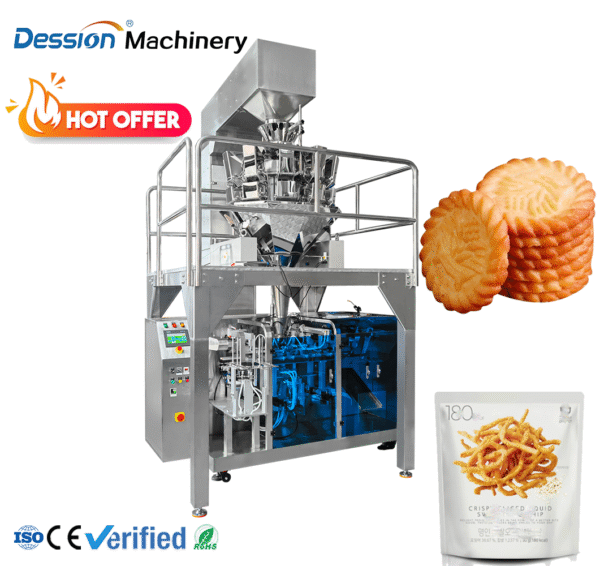 Automatic Snack Food Granule Pouch Doypack Packing Machine Price