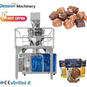 Automatic Candy Mints, Fruit Candies, Milk Candies, Chocolate Sponge Candies Doypack Bag Packaging Machine