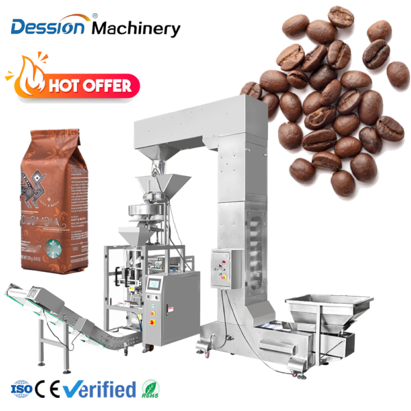Coffee Bean Sugar Granule Packing Machine 1kg Sugar Packaging Machines